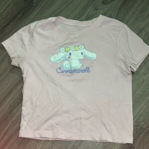 Pink Sanrio baby tee